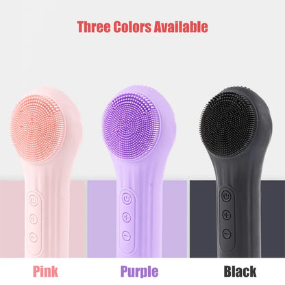 Rechargeable Silicone Facial Scrubber And Exfoliator for Men & Women