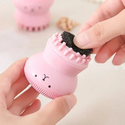 Mini Silicone Face Cleansing Brush Exfoliator Tool