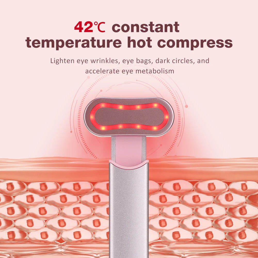 EMS Microcurrent Face Lifting Device Red Light Facial