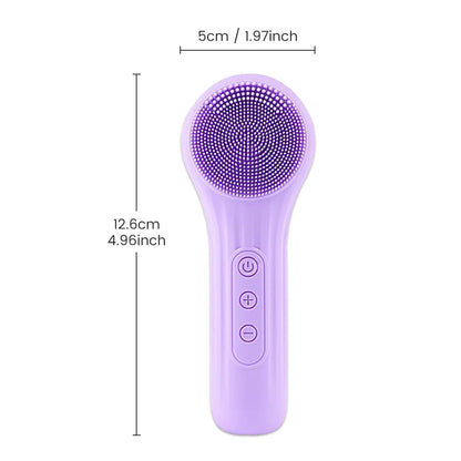 Rechargeable Silicone Facial Scrubber And Exfoliator for Men & Women