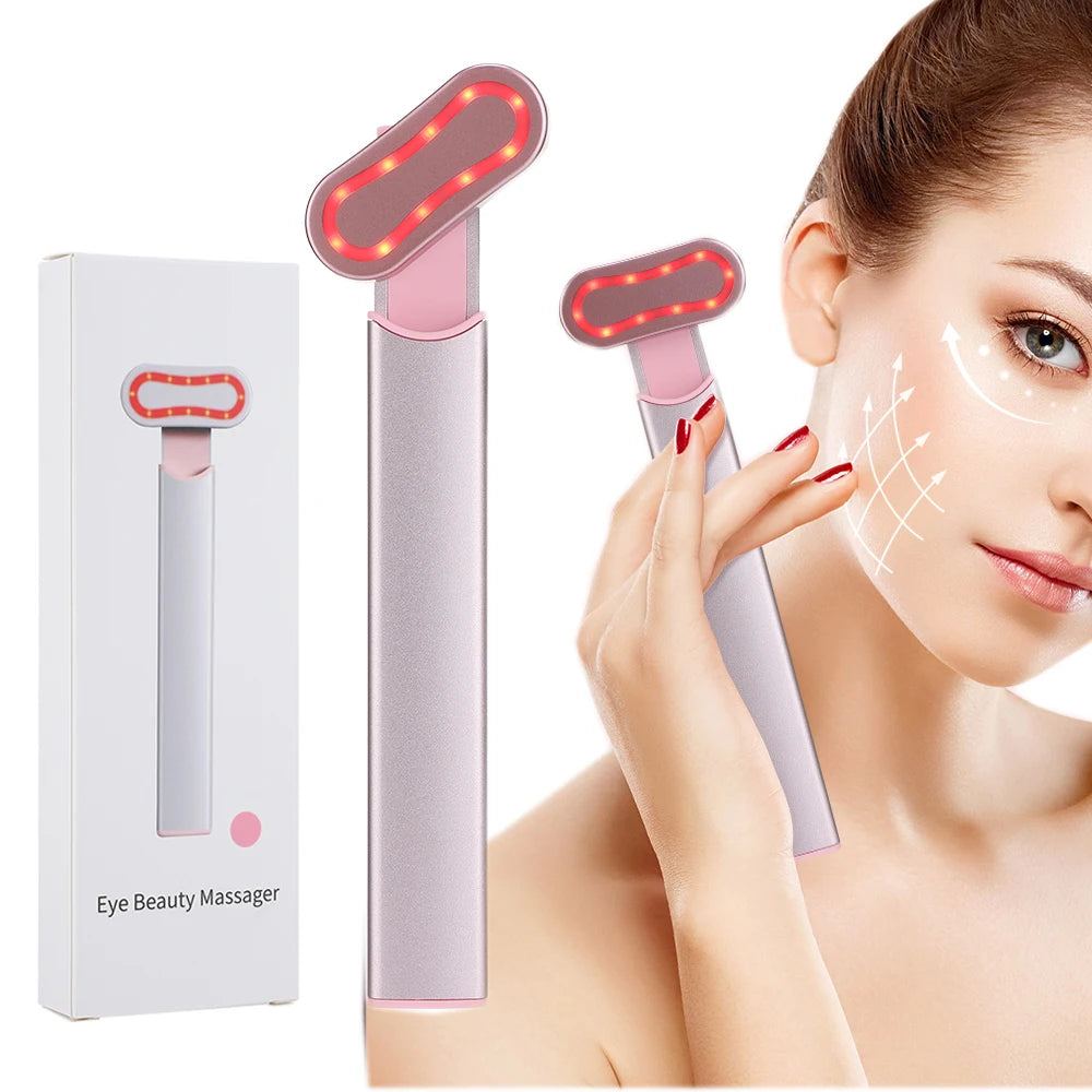 EMS Microcurrent Face Lifting Device Red Light Facial