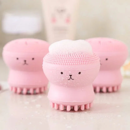 Mini Silicone Face Cleansing Brush Exfoliator Tool