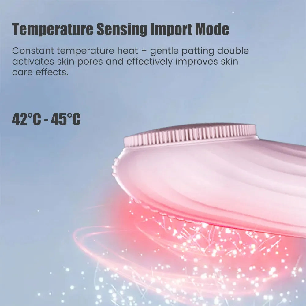 Rechargeable Silicone Facial Scrubber And Exfoliator for Men & Women