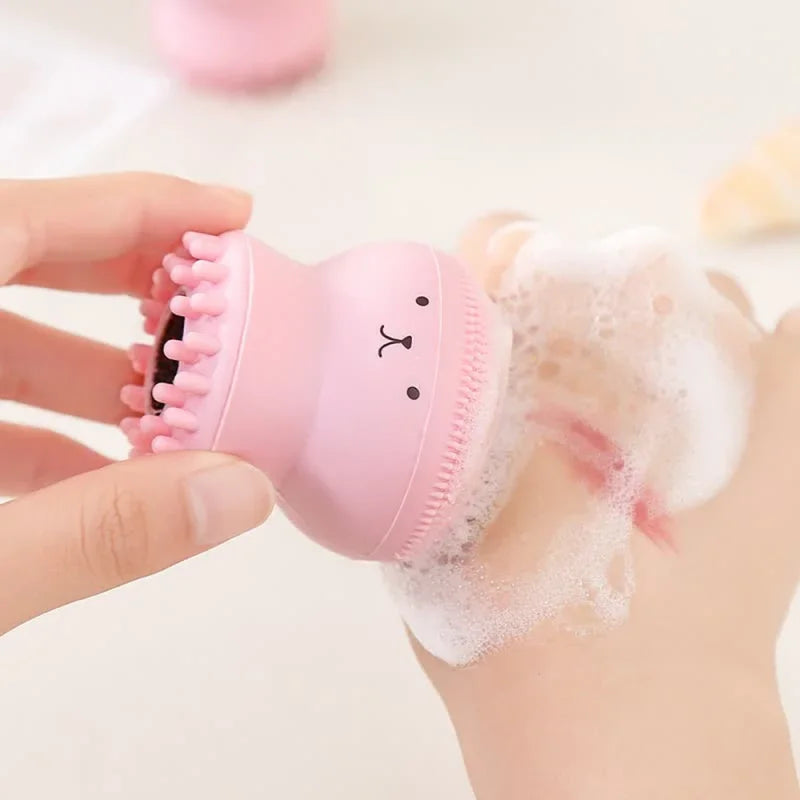 Mini Silicone Face Cleansing Brush Exfoliator Tool