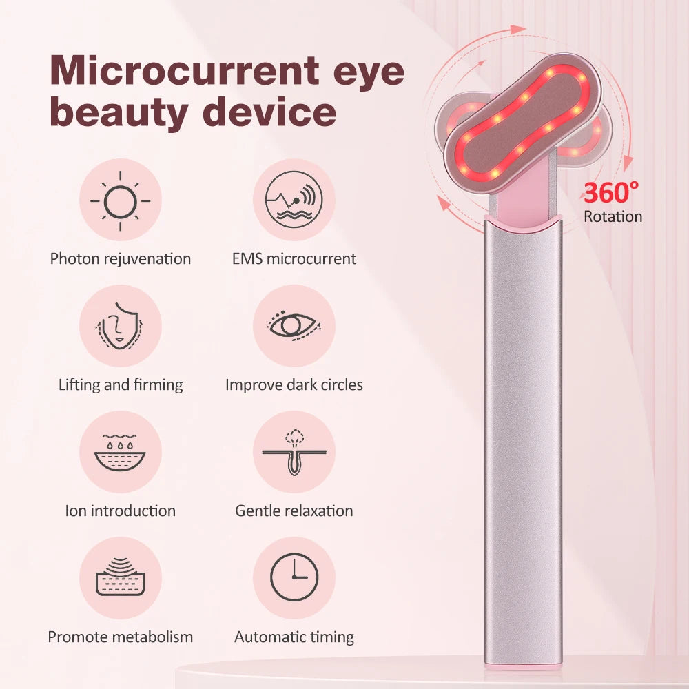 EMS Microcurrent Face Lifting Device Red Light Facial