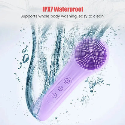 Rechargeable Silicone Facial Scrubber And Exfoliator for Men & Women